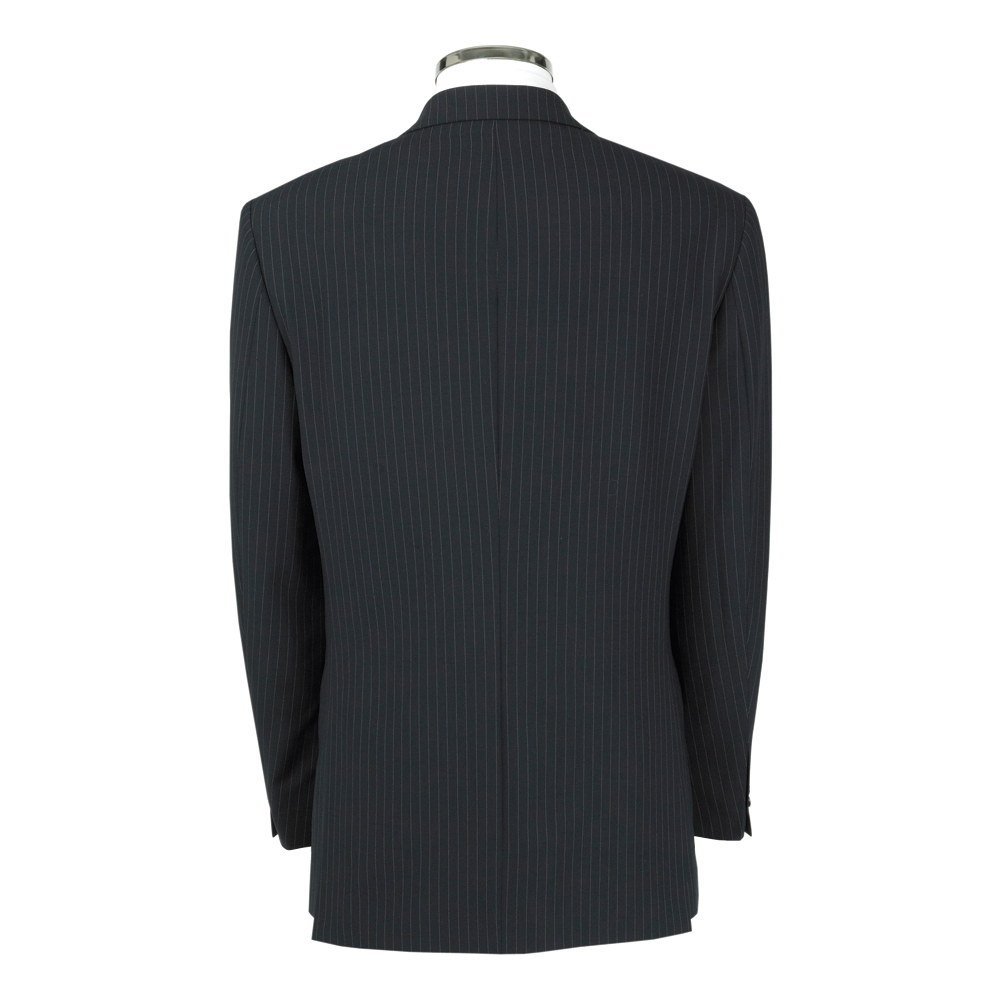 Wool Mixture Suit Jacket Stripe Navy Wool Mixture Suit Jacket Stripe Navy