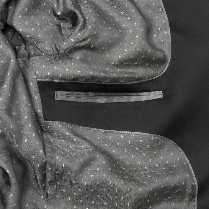 Scott Wool Mix Two Button Evening Suit Jacket Black