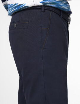 Meyer Navy Fine Texture Autumn Chino Trouser