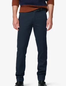 Meyer Navy Stretch Cotton Canvas Look Trouser. Autumn Weight